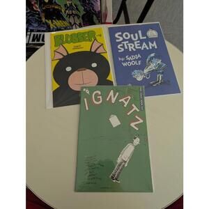 Set of 3 Independent Comic Books: Blubber, Soul Stream, Ignatz